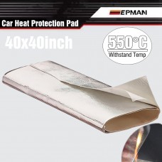 EPMAN Exhaust Heat Wrap Pipe Refit Thermal Insulation Band Wear-Resistant Heat Shield Mat 40inch*40inch EP-WR17DJB